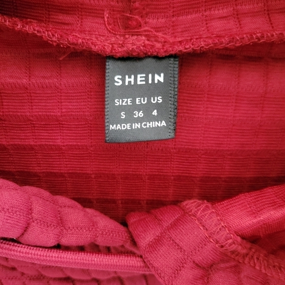 SHEIN EZwear Kangaroo Pocket Drop Shoulder Drawstring Hoodie - Picture 4 of 5